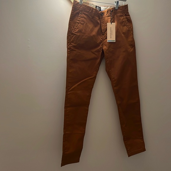 NWT Scotch & Soda Men’s Mott Super-Slim Chino 28/30 color of walnut - Picture 1 of 14